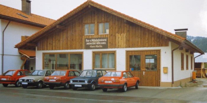 Schreinerei in Sonthofen 1985